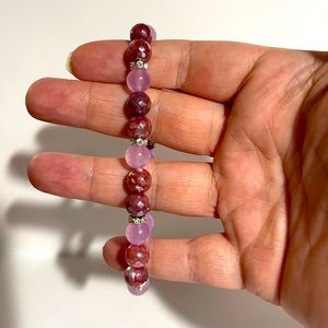 Crystal bead bracelet